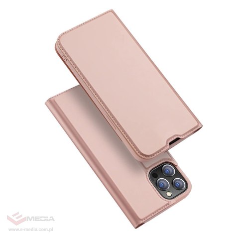 Dux Ducis Skin Pro kabura etui pokrowiec z klapką iPhone 13 Pro Max różowy