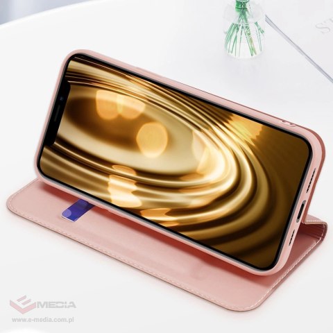 Dux Ducis Skin Pro kabura etui pokrowiec z klapką iPhone 13 Pro Max różowy