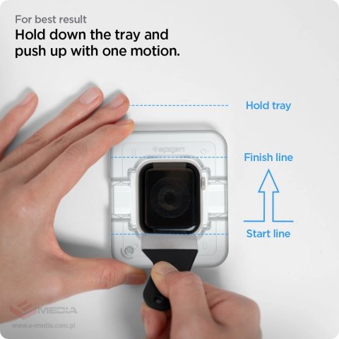 Szkło hybrydowe Spigen ProFlex EZ Fit na Apple Watch 7 / 8 (45 mm) - 2 szt.