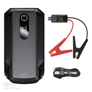 Baseus powerbank Power Starter Jump Starter urządzenie rozruchowe booster 20000mAh 12V (2000A / 1000A) + kable krokodylki czarny