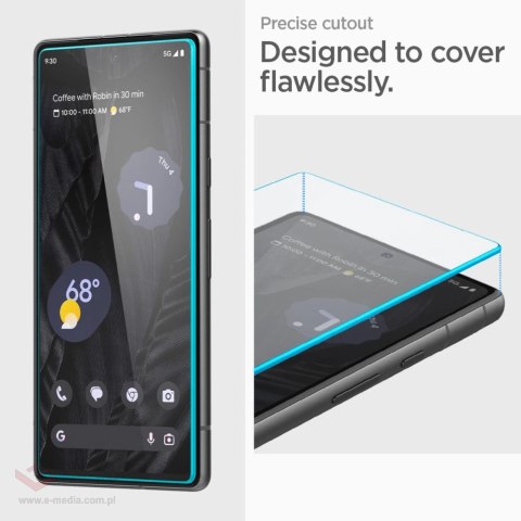 Szkło hartowane Spigen ALM Glas.tR na Google Pixel 7A - 2 szt.
