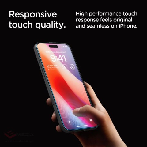 Szkło hartowane Spigen Glas.tR EZ Fit na iPhone 16 Pro Max