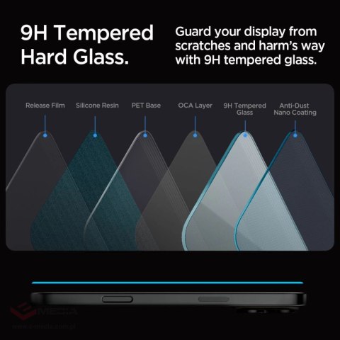 Szkło hartowane Spigen Glas.tR EZ Fit na iPhone 16 Pro