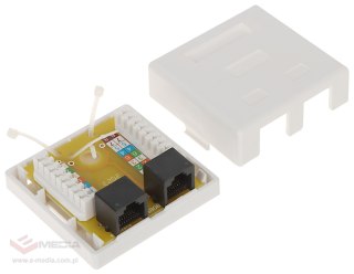 GNIAZDO KOŃCOWE RJ45-2G1/6 PODWÓJNE