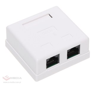 GNIAZDO KOŃCOWE RJ45-2G2 PODWÓJNE