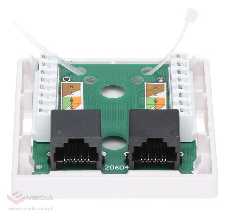 GNIAZDO KOŃCOWE RJ45-2G2 PODWÓJNE