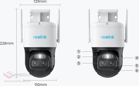 Kamera IP Reolink Trackmix LTE bateryjna akumulatorowa 2K 4Mp