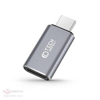 Adapter Tech-Protect UltraBoost USB-C (męski) / Lightning (żeński) - szary