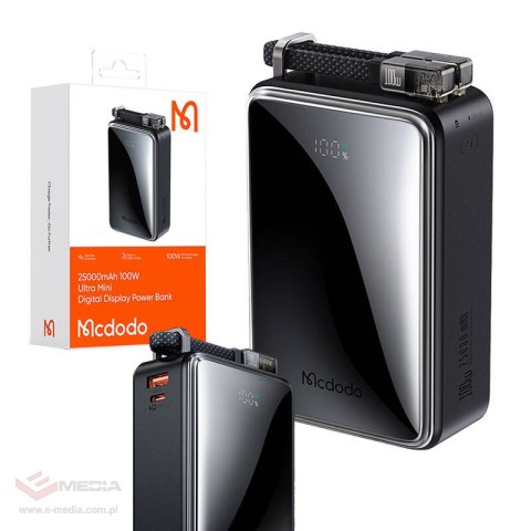 Power Bank Mcdodo MC-0561 Digital Dis 25000mAh,100W (czarny)