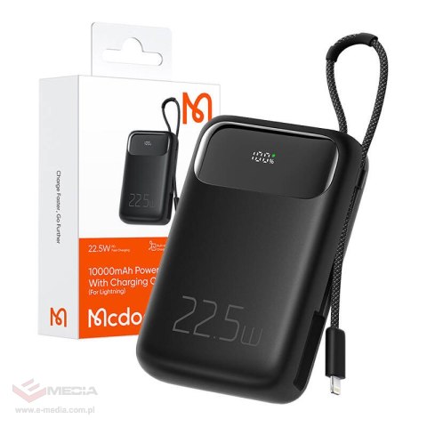 Power Bank Mcdodo MC-3253 10000mAh, 22.5W, do Light (czarny)