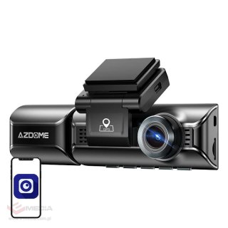 Kamera przednia 4K, tylna 1080p i wewnętrzna IR, Azdome M550Pro, WiFi 5G/2,4G, GPS, G-Sensor, USB mini + karta pamięci 64GB