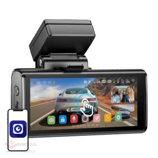 Kamera przednia 4K, tylna 1080p i wewnętrzna 1080p Azdome M580, WiFi 5GHz, GPS, G-Sensor + karta pamięci 64GB