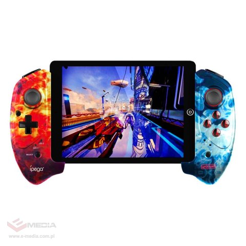 Kontroler bezprzewodowy / GamePad iPega PG-9083B z uchwytem na telefon (flame)