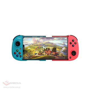 Kontroler bezprzewodowy / GamePad iPega PG-9217B z uchwytem na telefon (czerwono-niebieski)