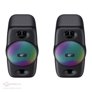 Głośniki komputerowe 2.0 Havit SK213 Bluetooth RGB