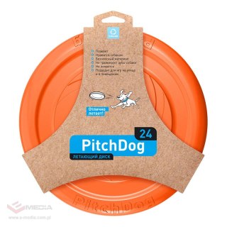 Frisbee/dysk do rzucania dla psa Waudog 24 cm, pomarańczowy