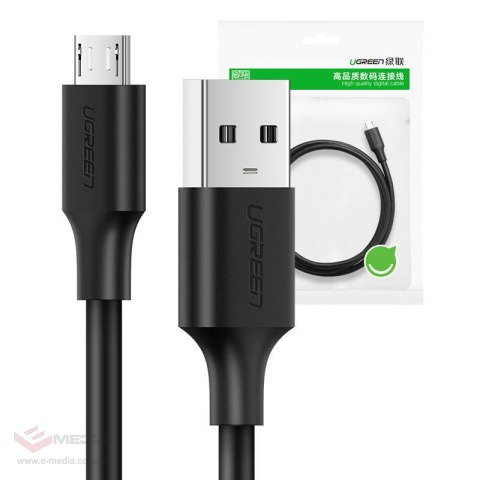 Kabel micro USB UGREEN US289 QC 3.0 2.4A 1.5m (czarny)