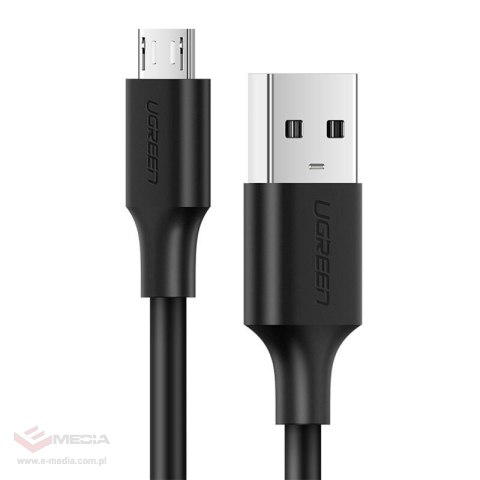 Kabel micro USB UGREEN US289 QC 3.0 2.4A 1.5m (czarny)