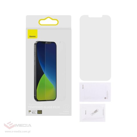 Szkło hartowane 0.3mm Baseus do iPhone 12 / 12 Pro - 2020 (2szt.)