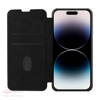 Etui skórzane Nillkin Qin Pro Leather Case do iPhone 14 Pro (czarne)