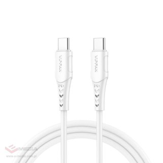 Kabel USB-C do USB-C VFAN P05, 60W, PD, 2m (biały)