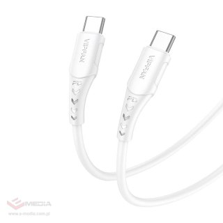 Kabel USB-C do USB-C VFAN P05, 60W, PD, 2m (biały)