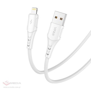 Kabel USB do Lightning VFAN Colorful X12, 3A, 1m (biały)