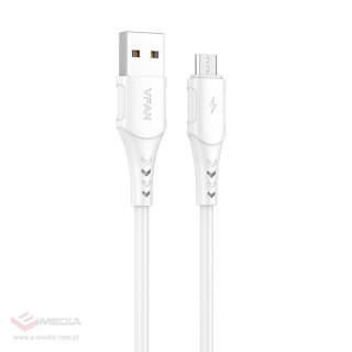 Kabel USB do Micro USB VFAN Colorful X12, 3A, 1m (biały)