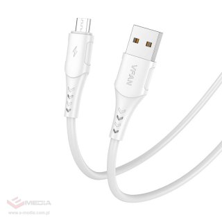 Kabel USB do Micro USB VFAN Colorful X12, 3A, 1m (biały)