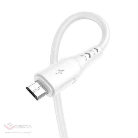 Kabel USB do Micro USB VFAN Colorful X12, 3A, 1m (biały)