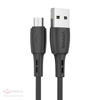 Kabel USB do Micro USB VFAN Racing X05, 3A, 1m (czarny)