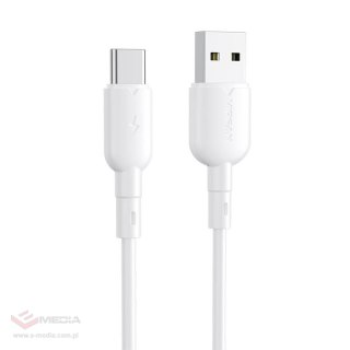 Kabel USB do USB-C VFAN Colorful X11, 3A, 1m (biały)