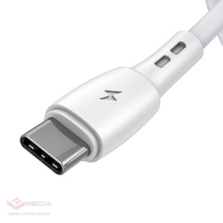 Kabel USB do USB-C VFAN Racing X05, 3A, 1m (biały)