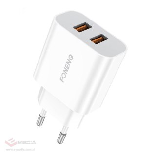 Ładowarka sieciowa Foneng EU45 12W, 2x USB + Kabel USB Micro