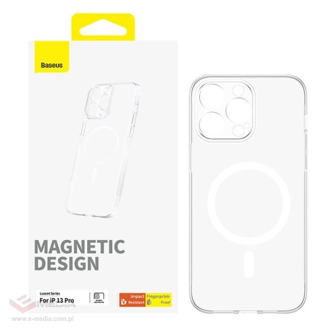 Magnetyczne Etui na telefon IP13 PRO Baseus OS-Lucent Series (Przezroczysty)