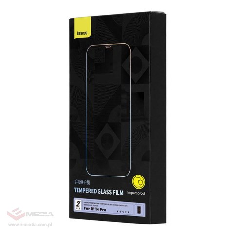 Szkło hartowane prywatyzujące Baseus Crystal Series iPhone 14 PRO