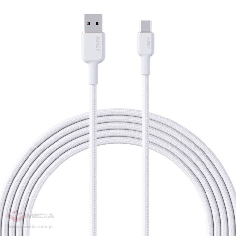 Kabel Aukey CB-NAC1 USB-A do USB-C 1m (biały)