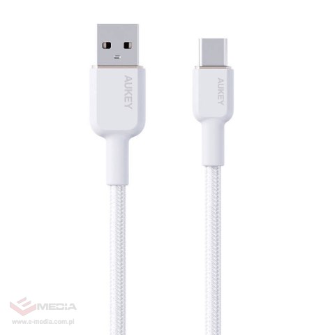 Kabel Aukey CB-NAC1 USB-A do USB-C 1m (biały)