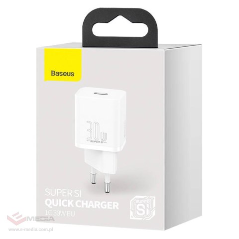 Ładowarka sieciowa Baseus Super Si Quick Charger 1C 30W (biała)