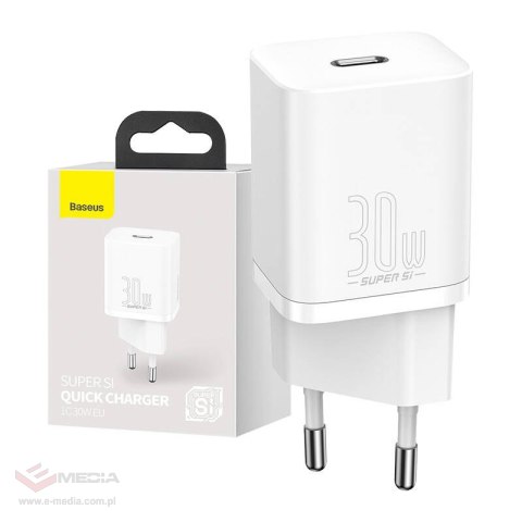 Ładowarka sieciowa Baseus Super Si Quick Charger 1C 30W (biała)