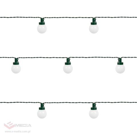 Lampki choinkowe zewnętrzne Rebel- girlanda (kule) , ciepłe białe, 230V