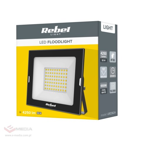 Reflektor led 50W Rebel, 6500K, 230V