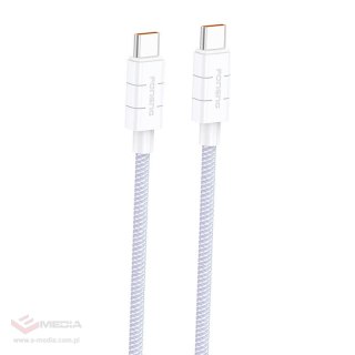 Kabel USB-C do USB-C Foneng XS02 60W, 1,2m (fioletowy)