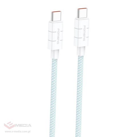 Kabel USB-C do USB-C Foneng XS02 60W, 1,2m (niebieski)