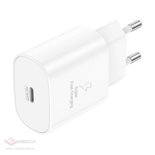 Ładowarka sieciowa Foneng EU51 USB-C 25W + kabel USB-C - USB-C (biała)