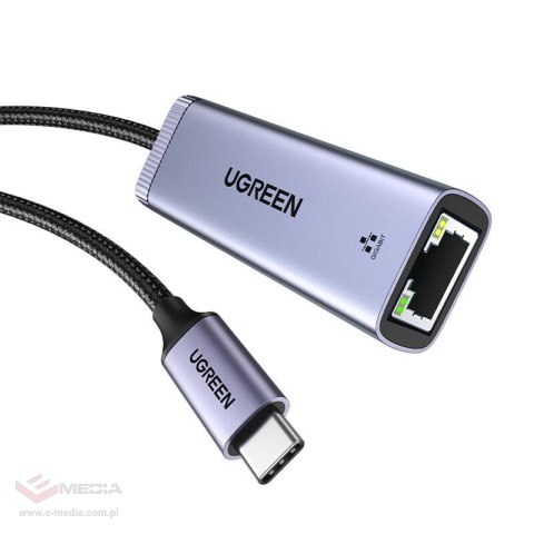 UGREEN CM483 Adapter sieciowy USB-C do RJ45 (szary)