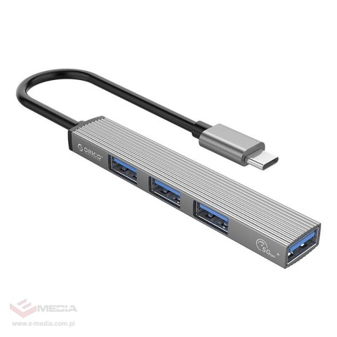 Adapter Hub Orico USB do USB 3.0 + 3x USB 2.0 (szary)