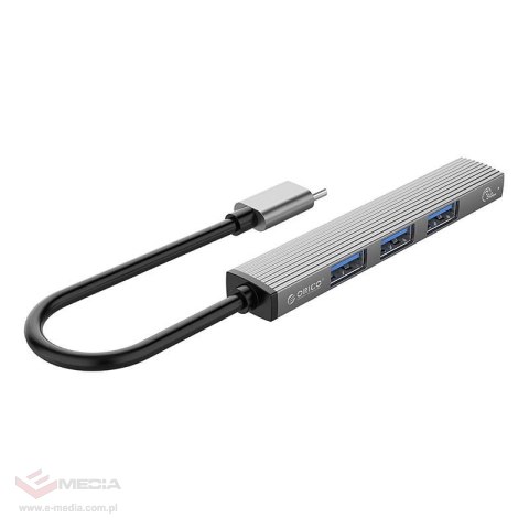 Adapter Hub Orico USB do USB 3.0 + 3x USB 2.0 (szary)