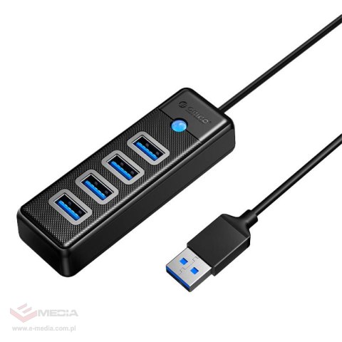 Adapter Hub USB do 4x USB 3.0 Orico, 5 Gbps, 0.15m (czarny)