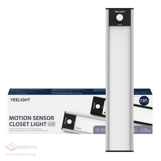 Lampka do szafy z czujnikiem ruchu Yeelight Closet Light 20cm (Srebrny) 2700K